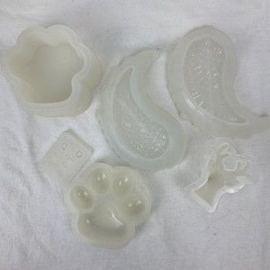 Lot Of 6 DIY Crafts Decor Pendant Mold Handmade Jewelry UV Resin Casting Mold